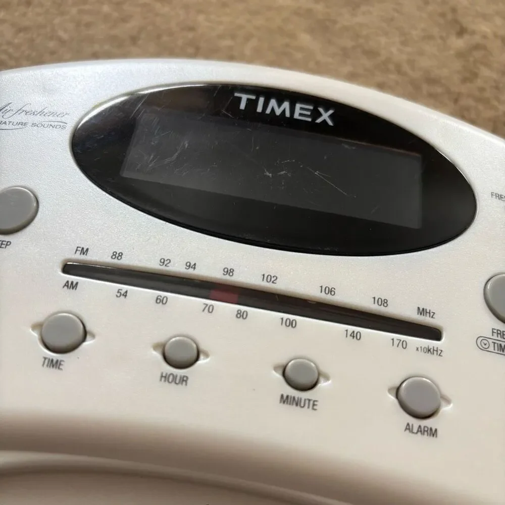 Timex Air Freshener Nature Sounds Model T244W Clock Radio